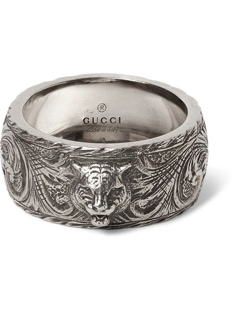 gucci tiger ring silver|gucci tiger loafer.